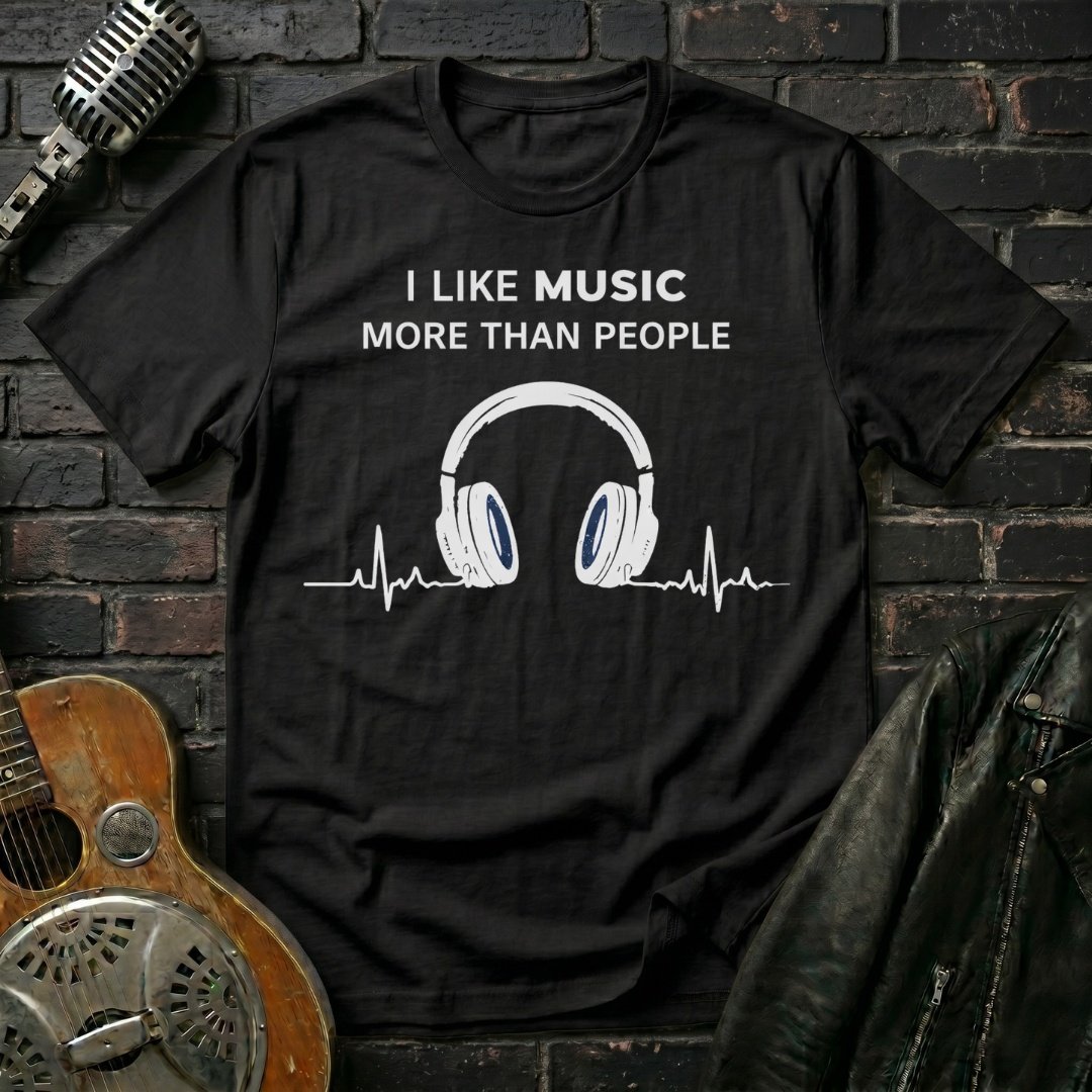 Music More Than People T-Shirt - Image 4