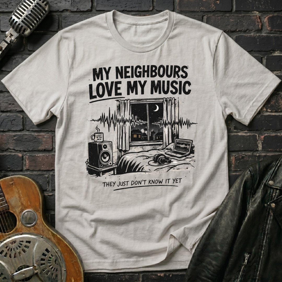 Neighbours Love My Music T-Shirt - Image 2