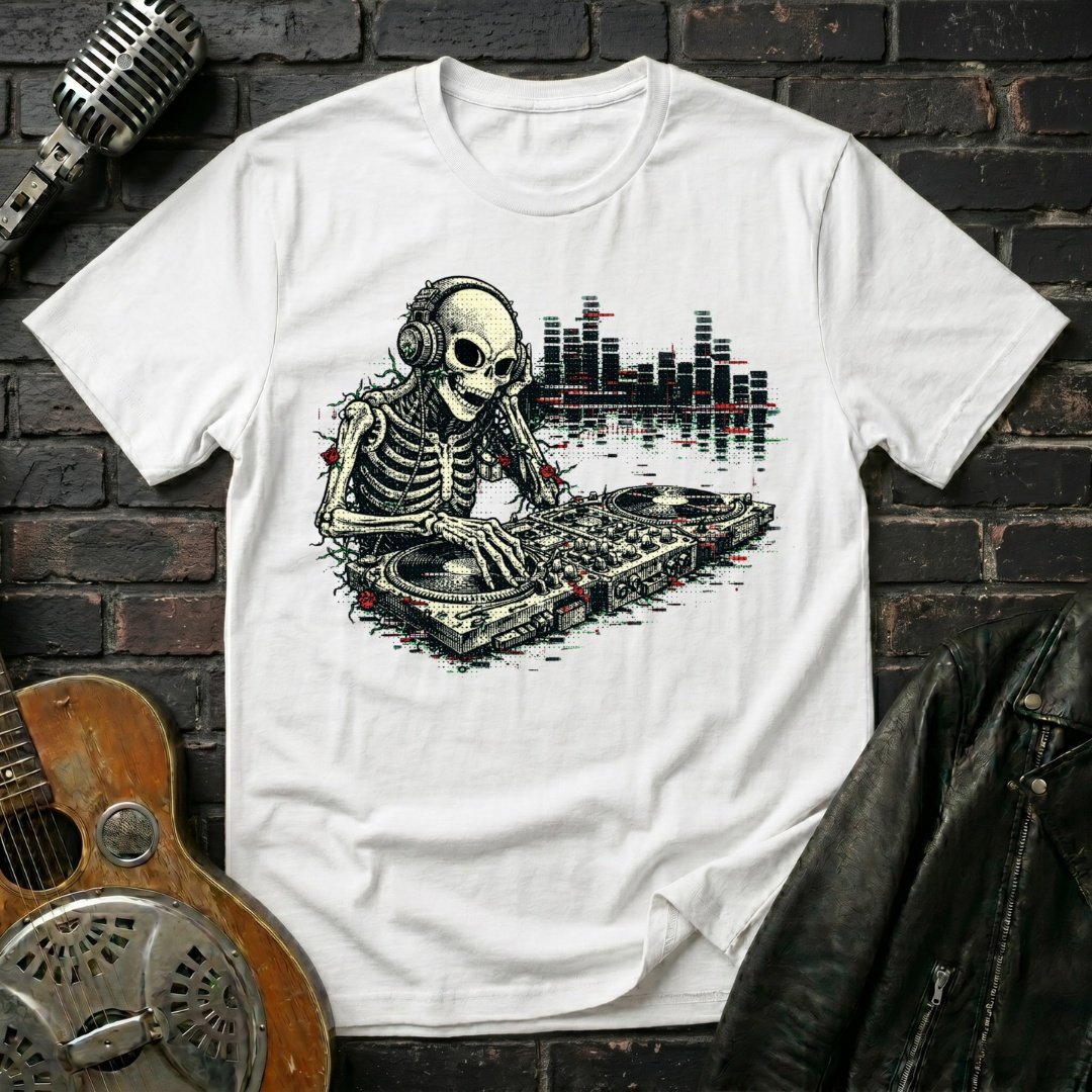 Alien Skeleton DJ T-Shirt