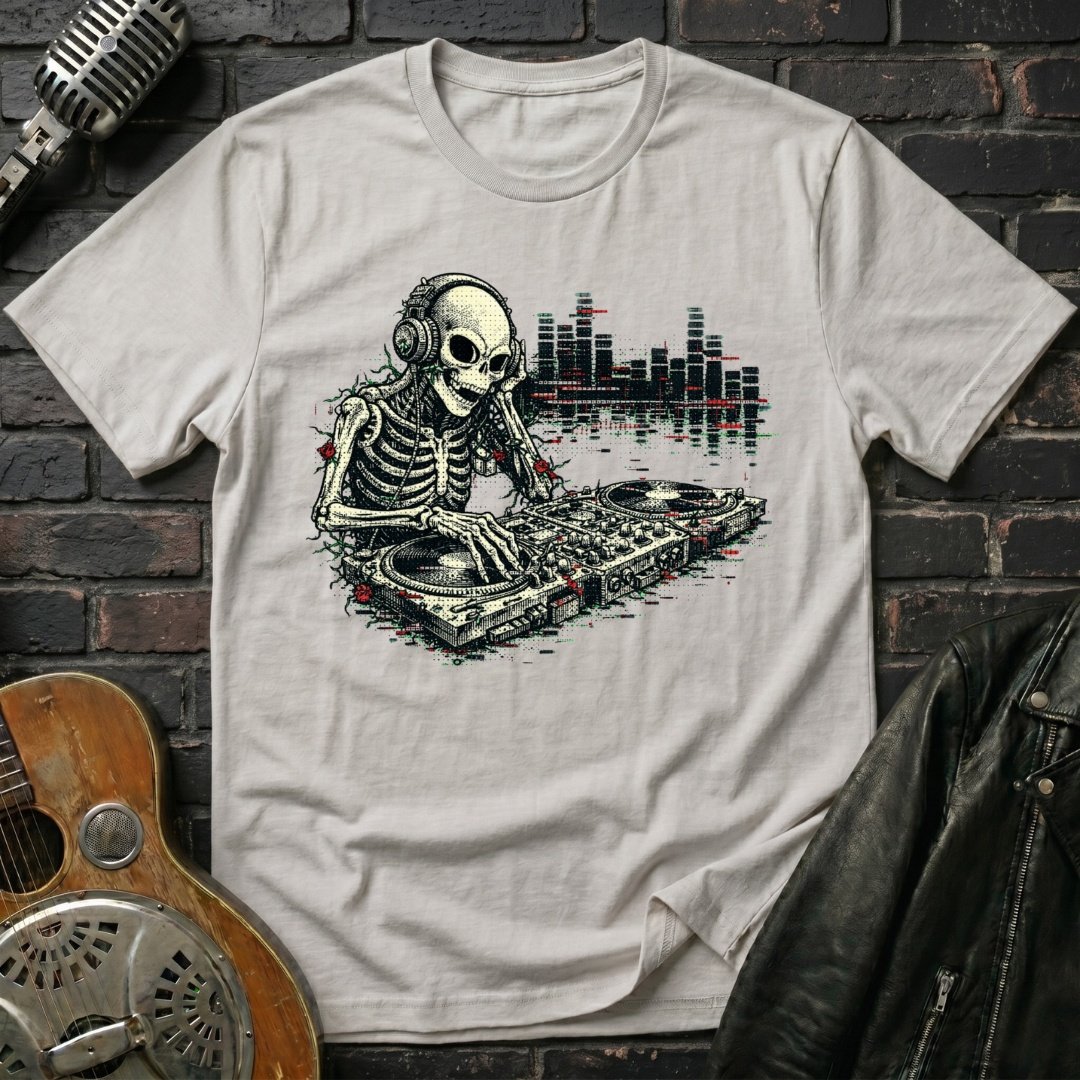 Alien Skeleton DJ T-Shirt - Image 2