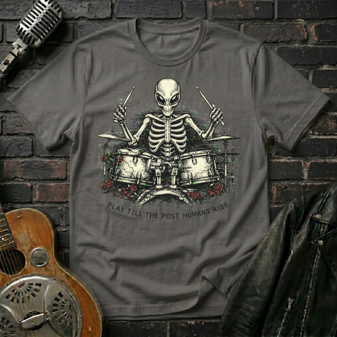 Alien Drummer T-Shirt - Image 3