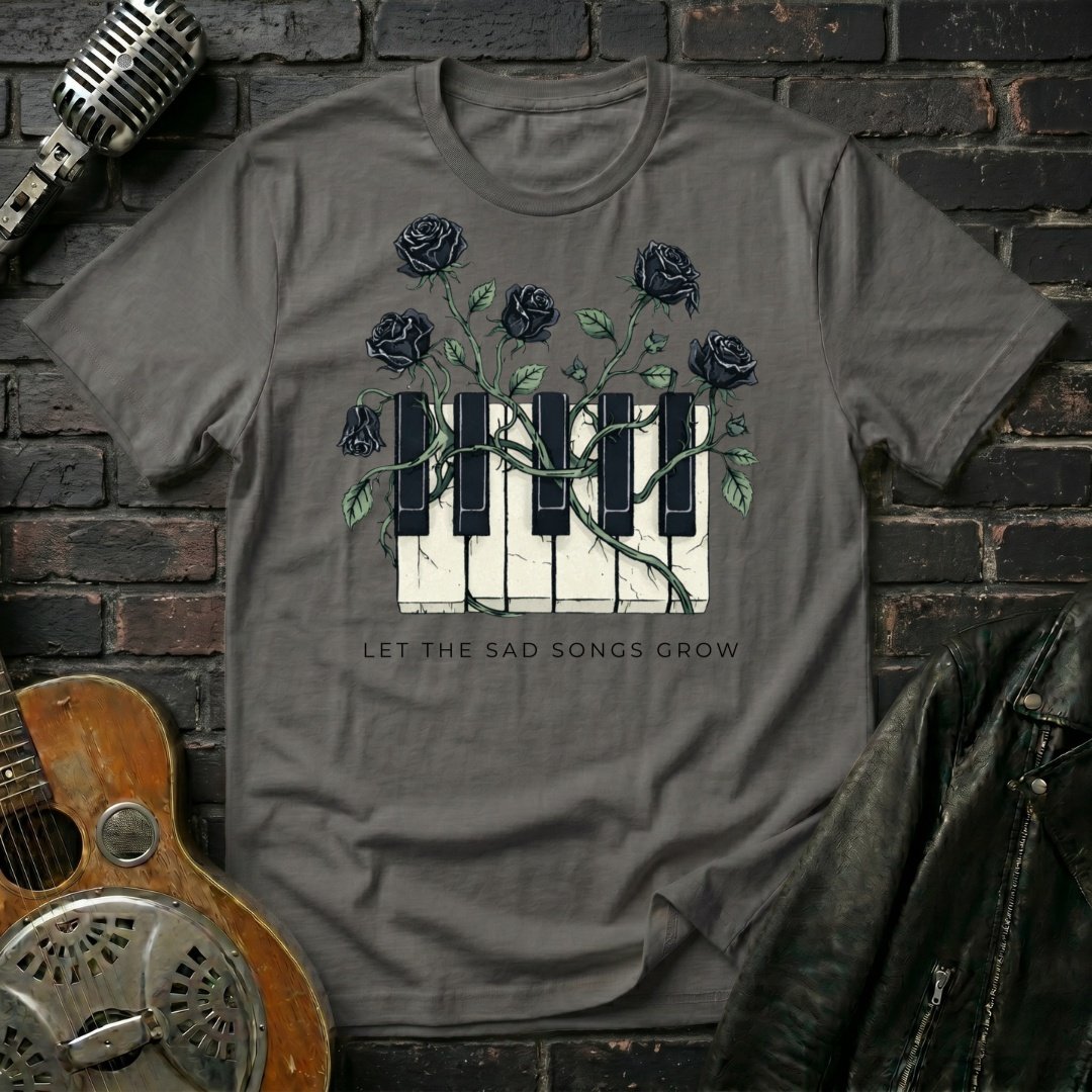 Sad Song Black Rose T-Shirt - Image 4