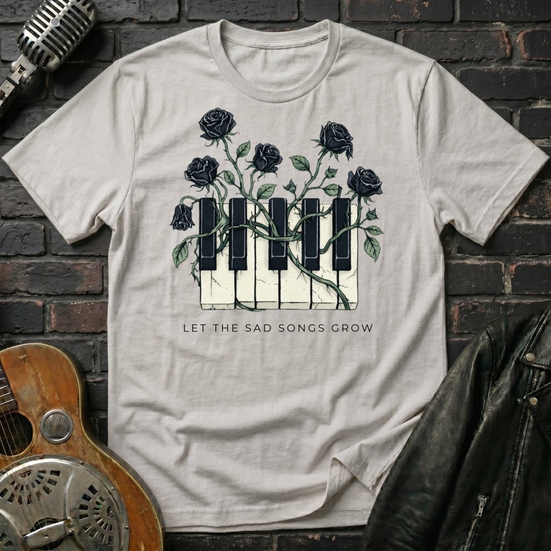 Sad Song Black Rose T-Shirt - Image 2