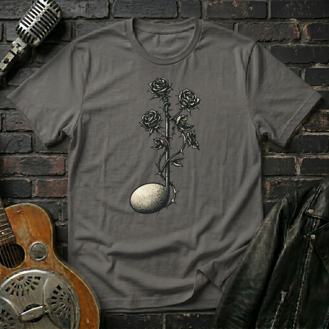 Black Rose Note T-Shirt - Image 4
