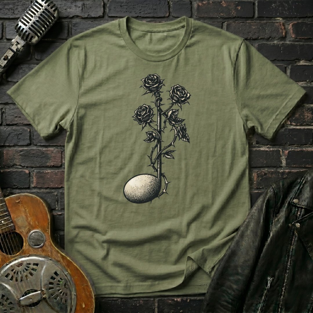 Black Rose Note T-Shirt - Image 3