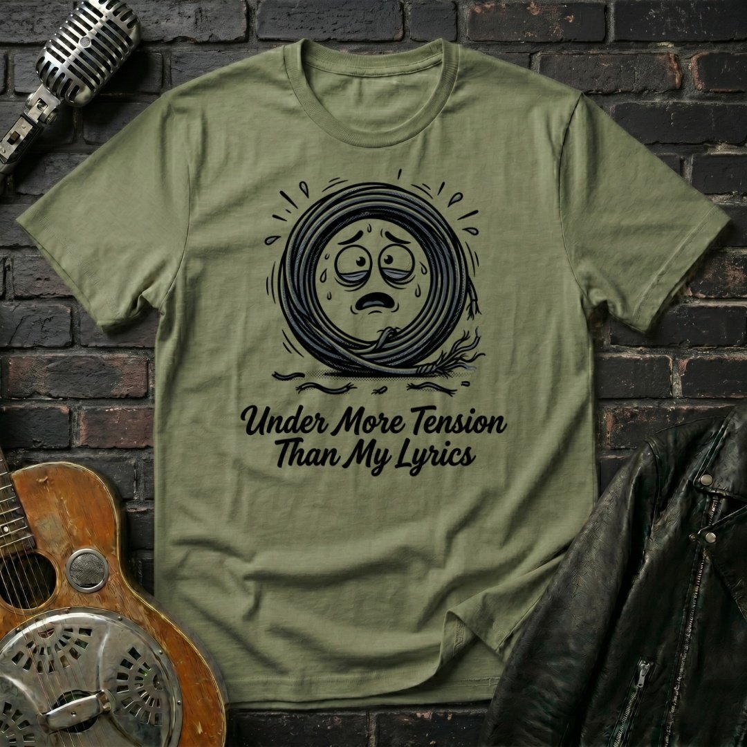 More Tension Than Lyrics T-Shirt - Image 3