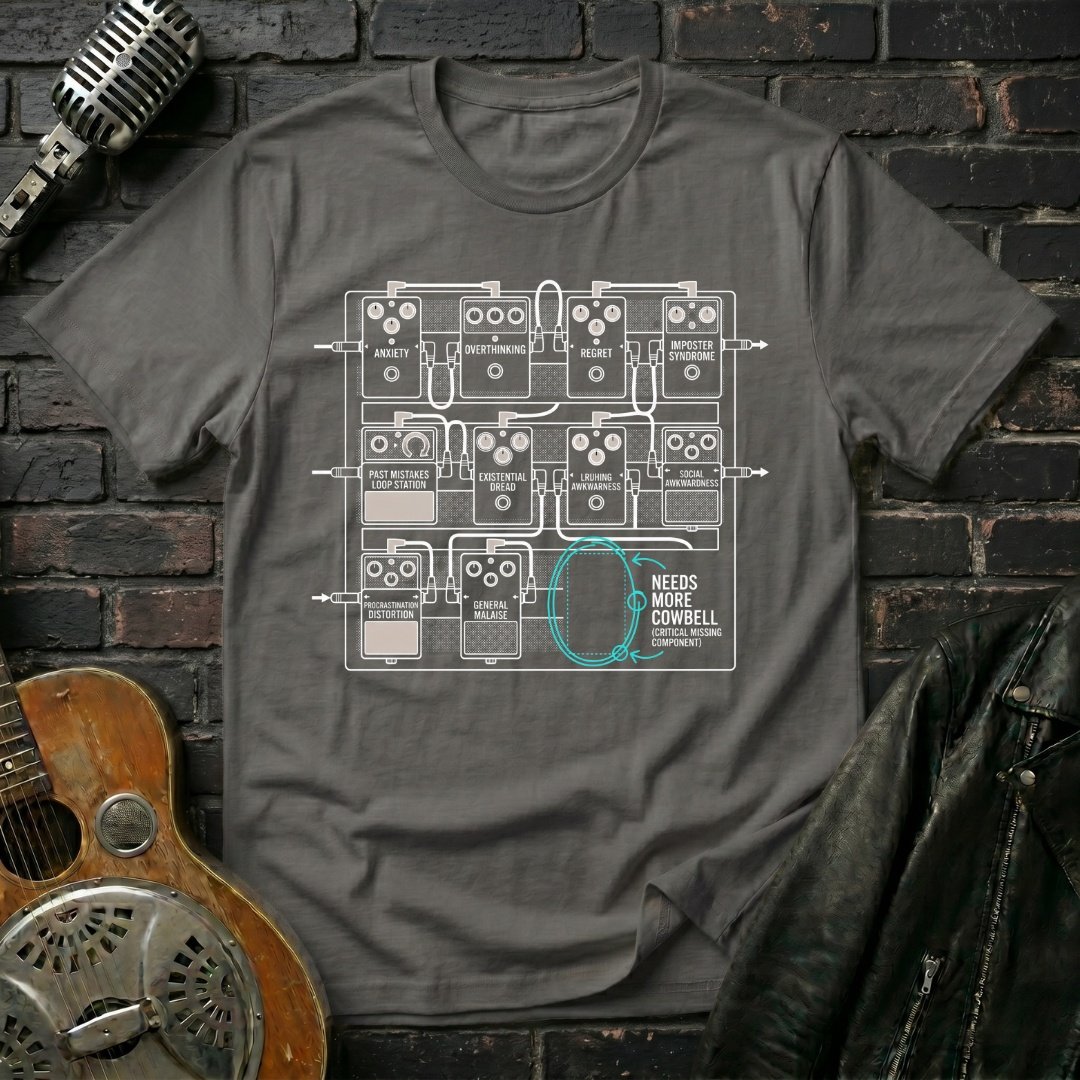 Cowbell for Pedalboard T-Shirt - Image 4
