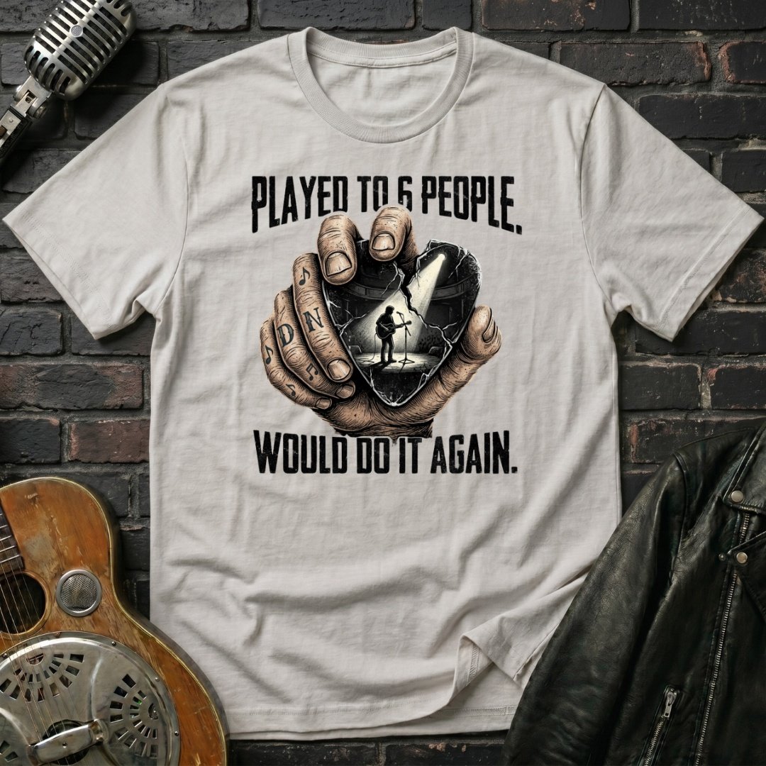 Shattered Guitar Pick D T-Shirt - Image 3