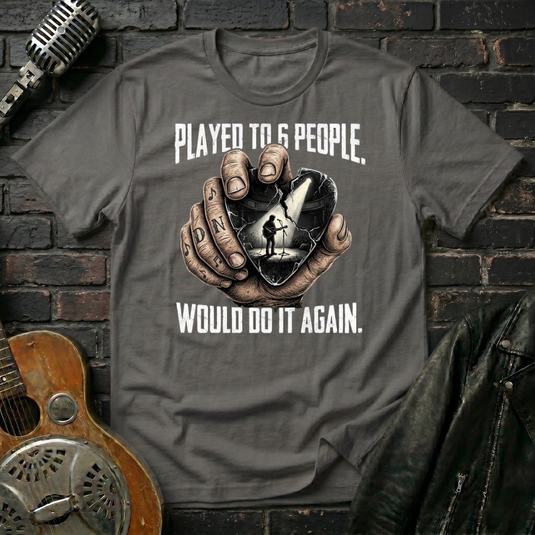 Shattered Guitar Pick D T-Shirt - Image 4