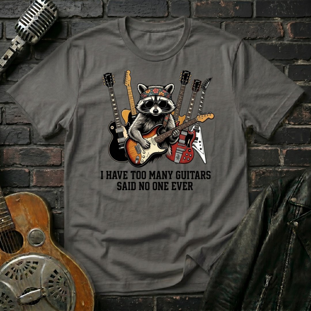 Too Many Guitars 6 T-Shirt - Image 4