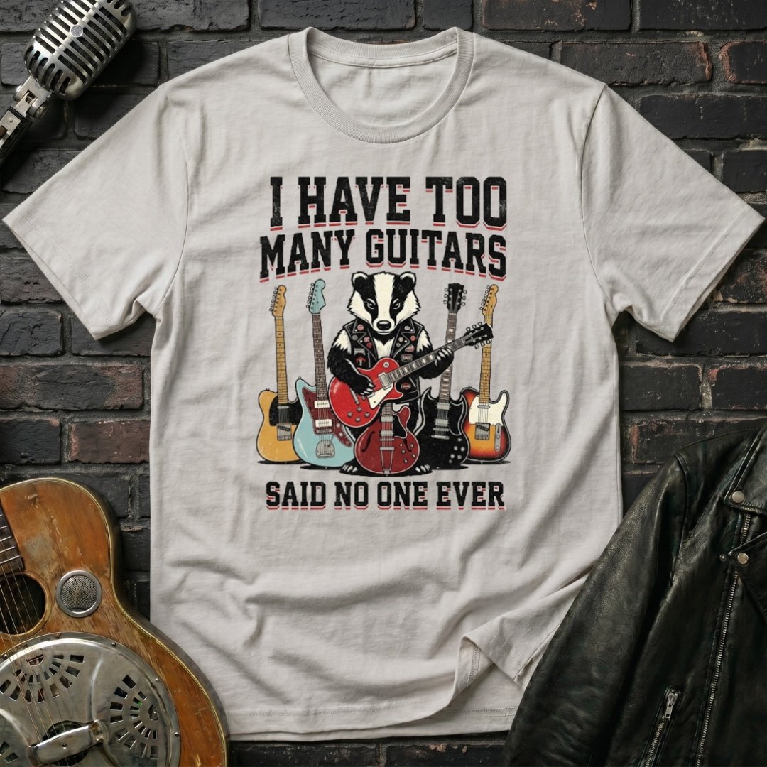 Too Many Guitars 9 T-Shirt - Image 2