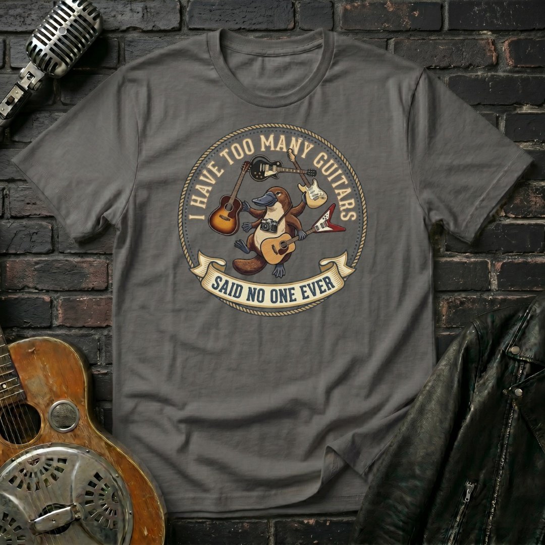Too Many Guitars 12 T-Shirt - Image 4