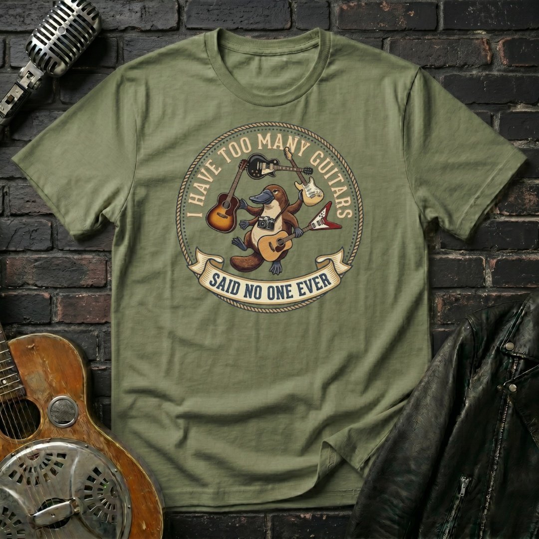 Too Many Guitars 12 T-Shirt - Image 3