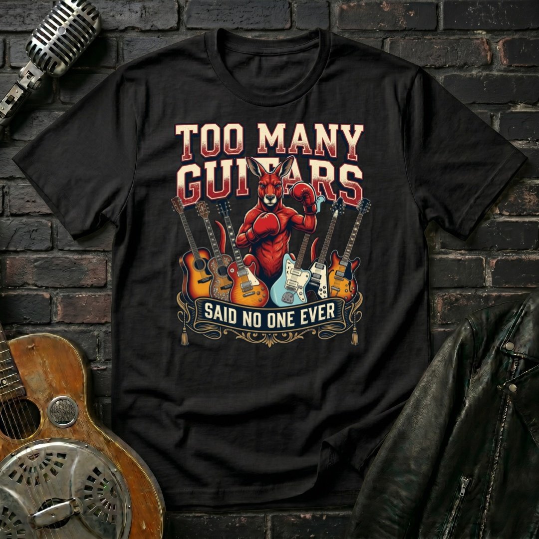 Too Many Guitars Red Roo T-Shirt - Image 2